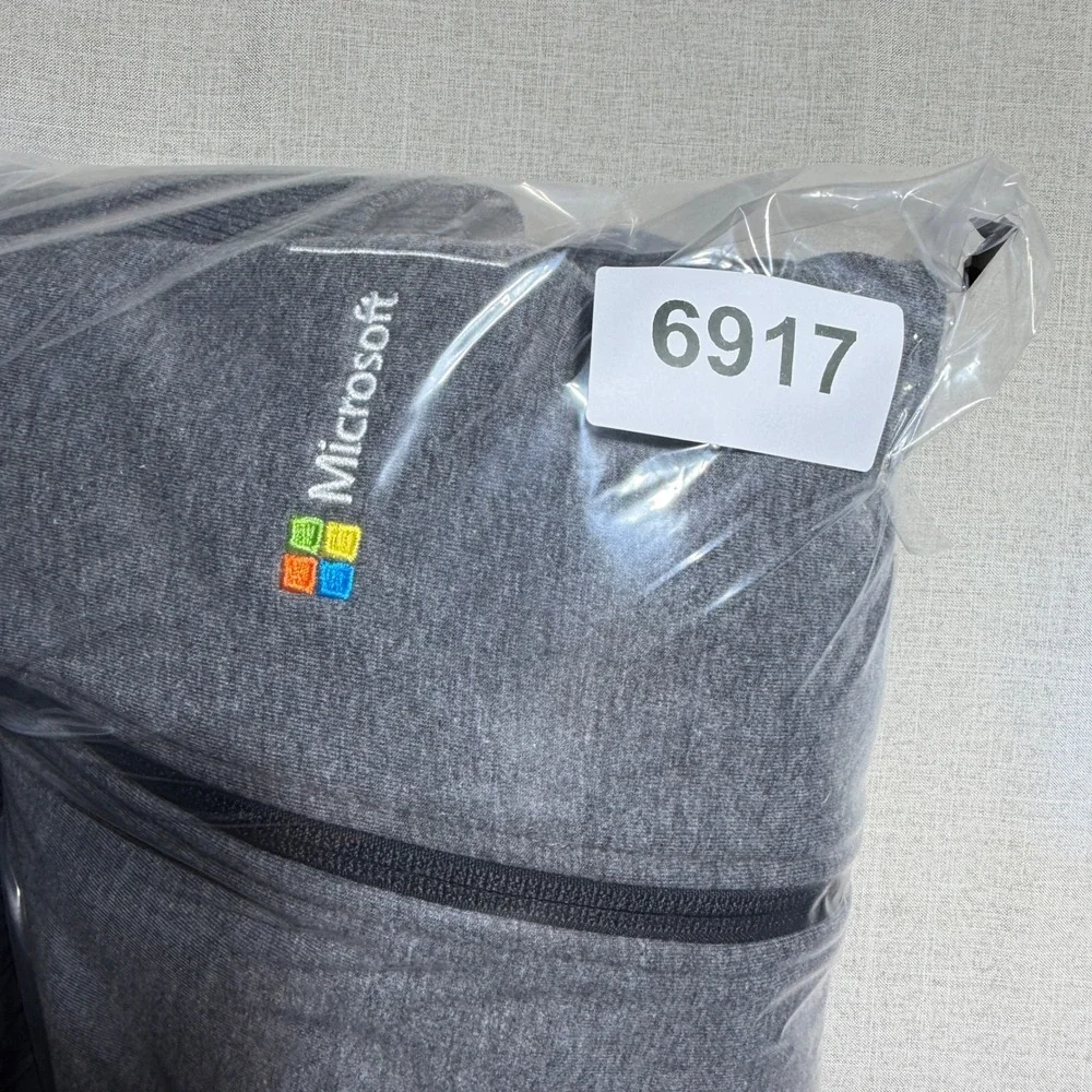 Microsoft Full Zip Hoodie Mens 2XL Gray LS Salesforce Tech Swag LQK00039